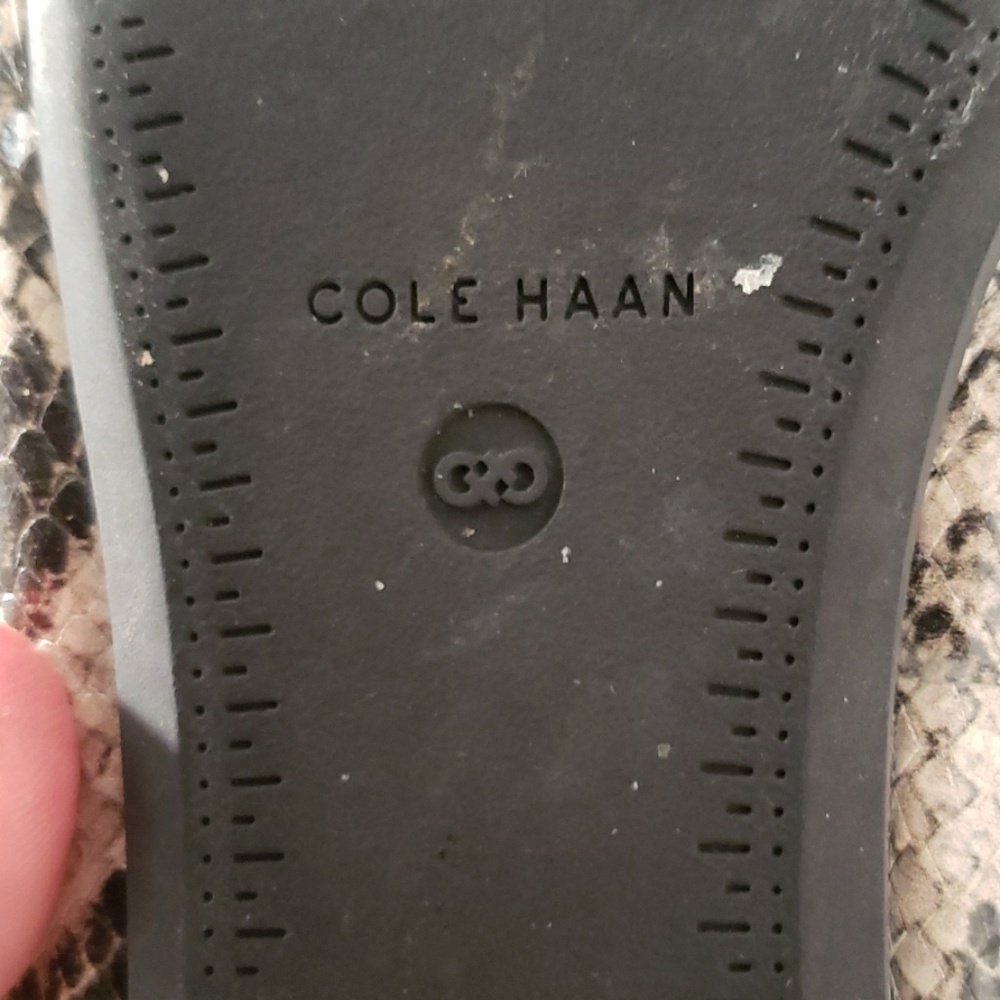 Cole Haan Snakeskin Ballerina Slippers - Picture 7 of 7